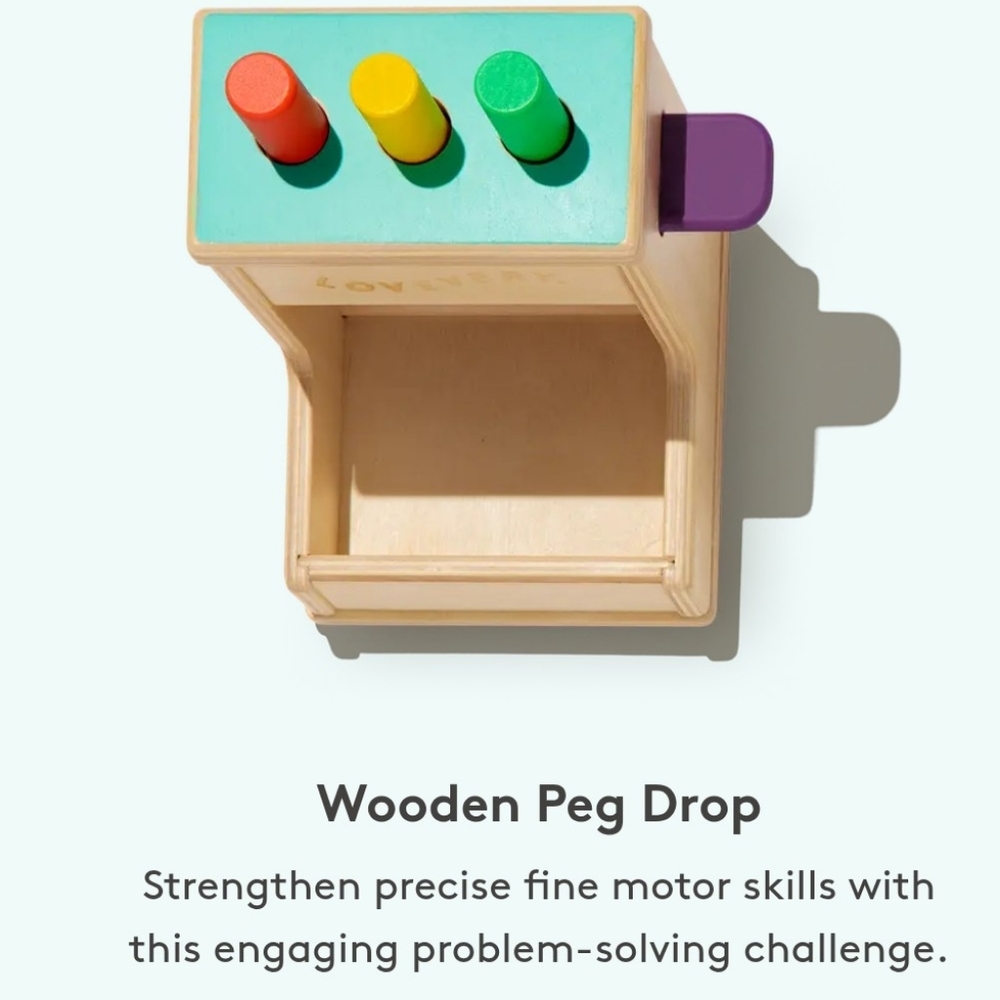 Lovevery Thinker Wooden Peg Drop Game
